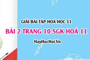 Giải bài 2 trang 10 SGK Hoá 11: Axit Bazơ và Muối